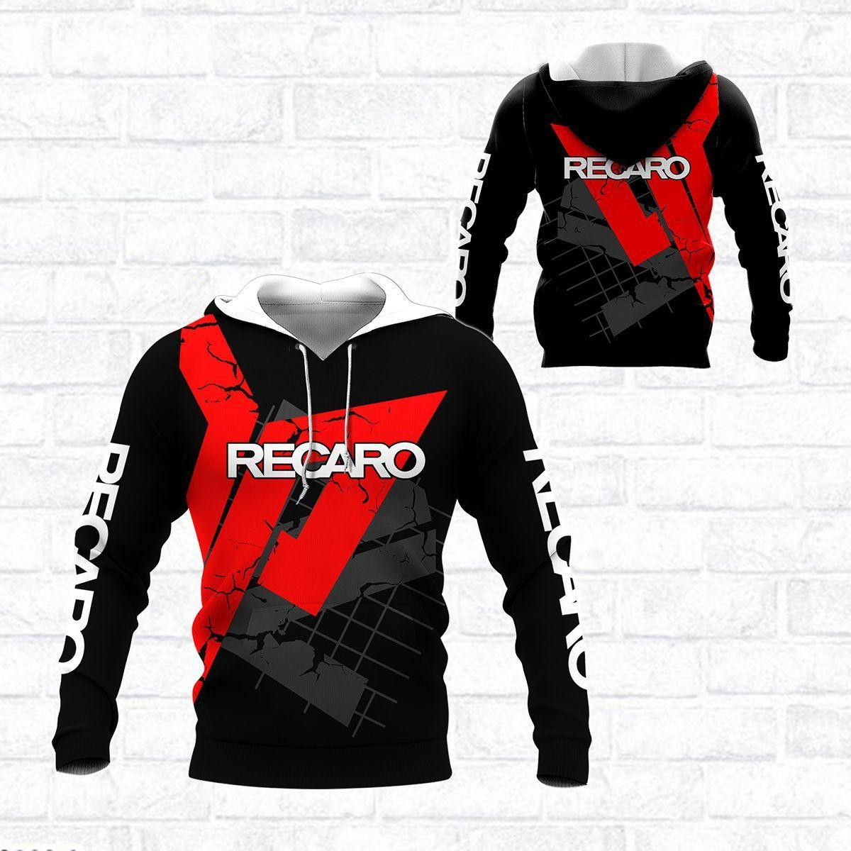 Recaro Shirt 347, 3d Hoodie Zip Hoodie