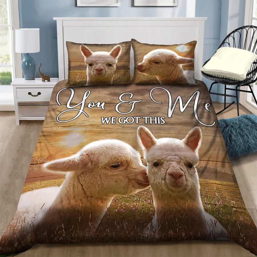 Llama Bedding Set You And Me We Got This Duvet Covers