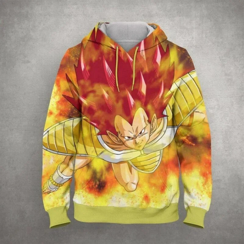 Goku Cartoon Dragon Ball 33 Over Print 3d Hoodie Zip Hoodie