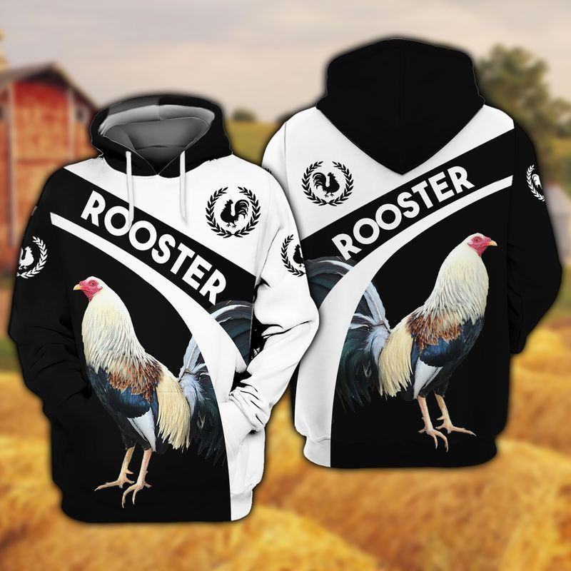 Rooster 8  3d Hoodie Zip Hoodie