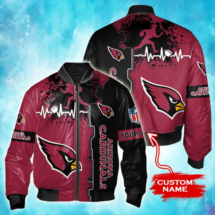 Arizona Cardinals Personalized Thick Bomber Jacket CSBBT143