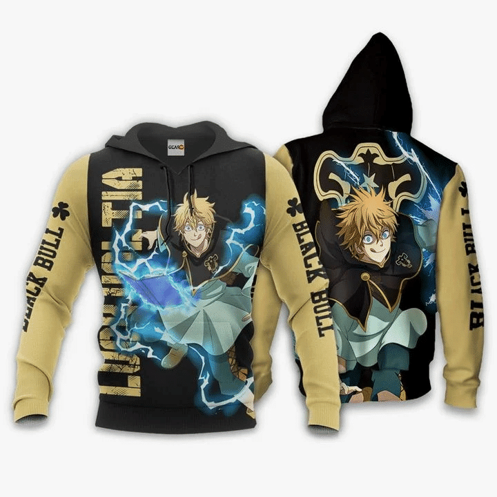 Luck Voltia Black Clover Black Bull 3d Hoodie Zip Hoodie