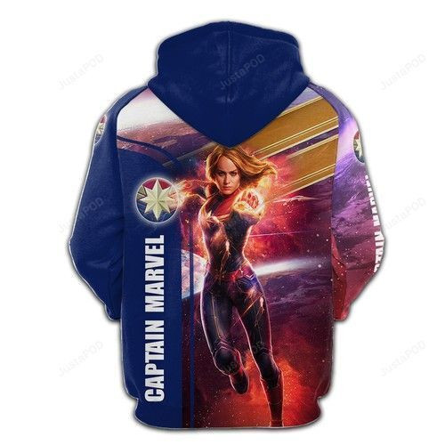 Captain Marvel 3D All Over Print Hoodie & Zip Hoodie
