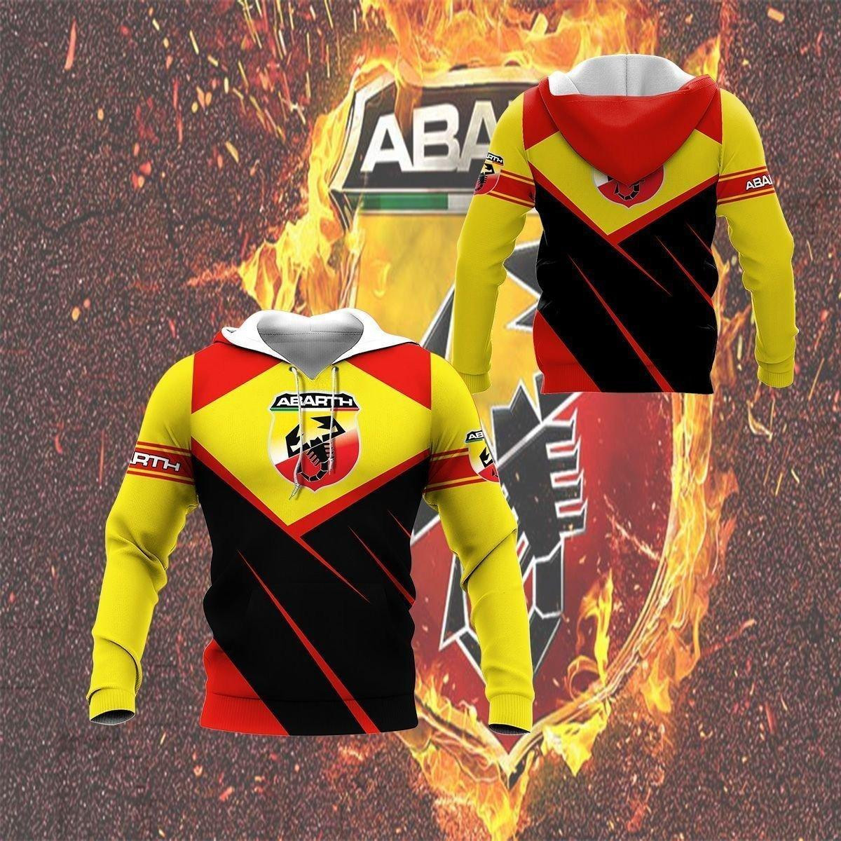 Abarth Shirt 7, 3d Hoodie Zip Hoodie