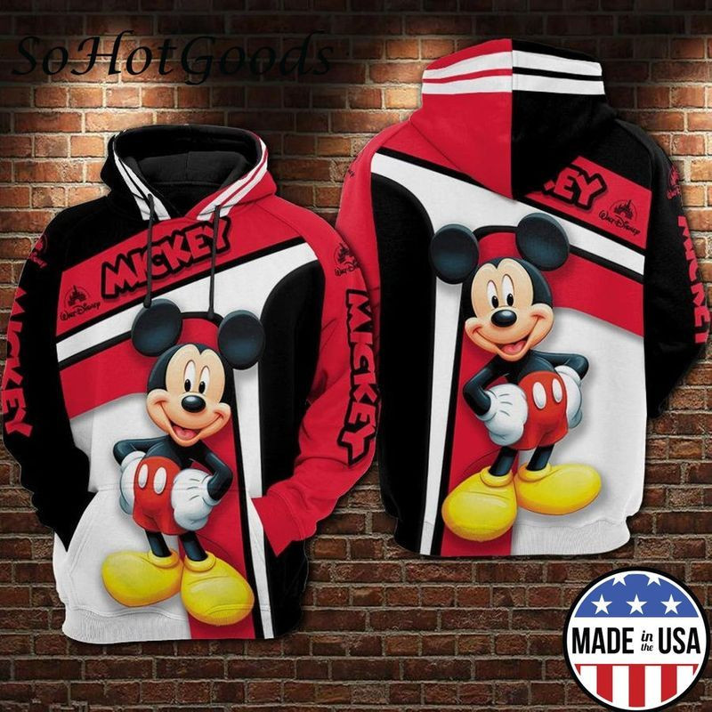 Mickey Full Over Printing 6 3d Hoodie 2