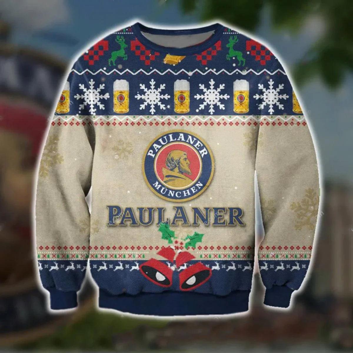 Paulaner Christmas Jingle Bell Ugly Christmas Sweater