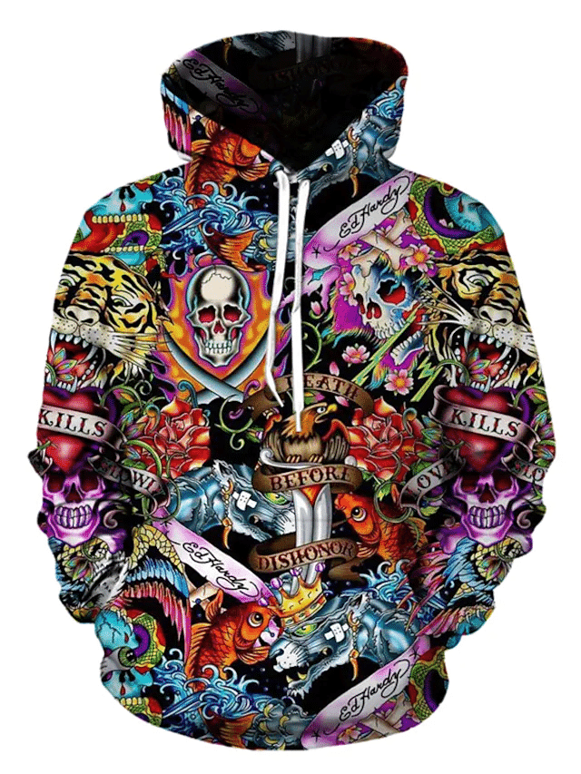 Men Heros Chaos 3d Print Pullover Hoodie Sweatshirt