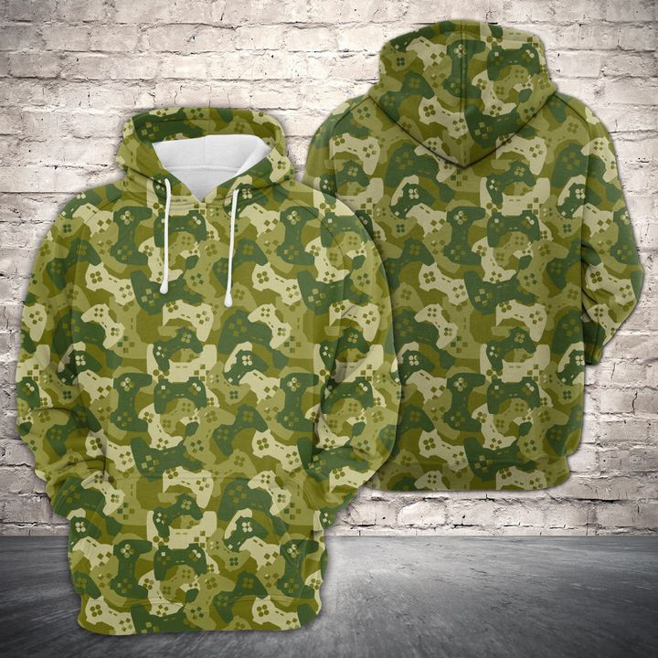 Amazing Camouflage Gaming Joysticks 3D All Over Print Hoodie & Zip Hoodie
