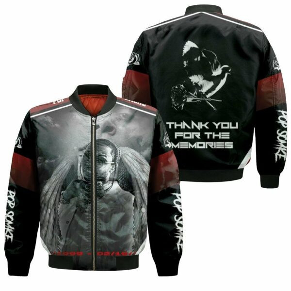 Pop Smoke Legend Hip Hop Rap Angel Memories Bomber Jacket 255