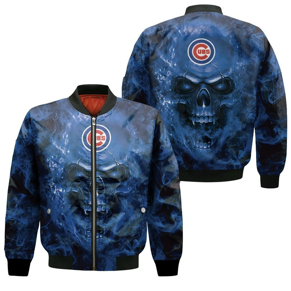 Chicago Cubs Skull Bomber Jacket