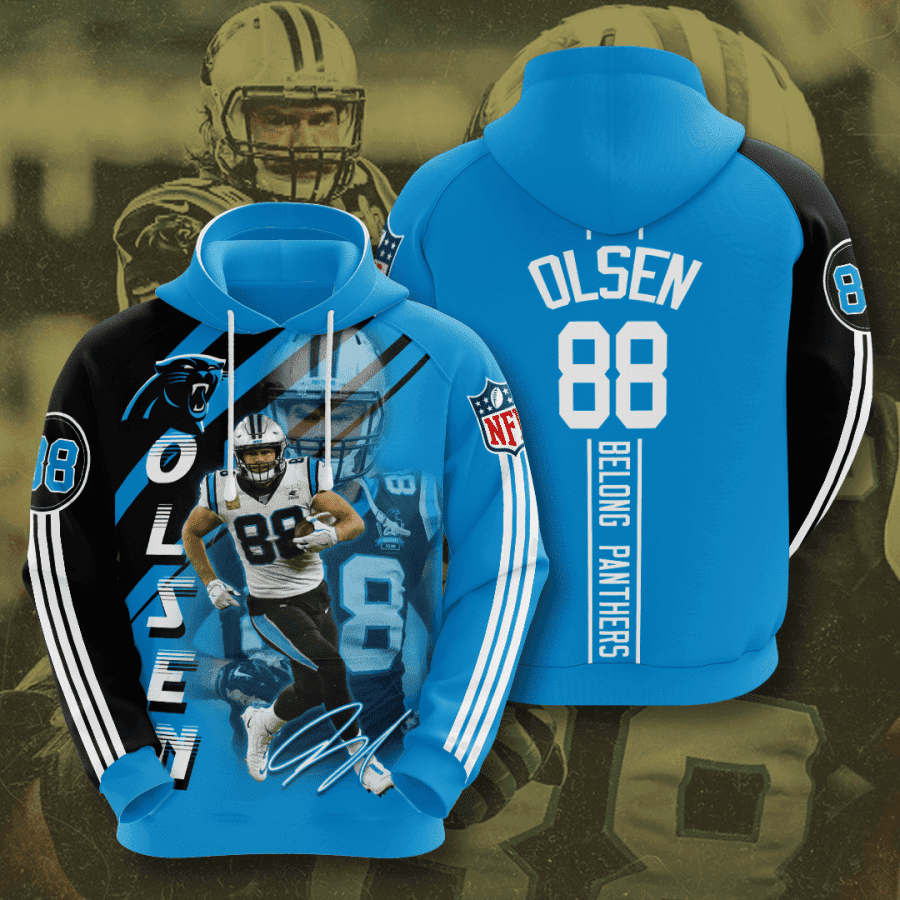Carolina Panthers Panthers Greg Olsen 3D All Over Print Hoodie & Zip Hoodie
