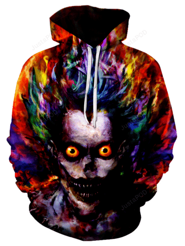 Water Color Art Joker 3D All Over Print Hoodie & Zip Hoodie