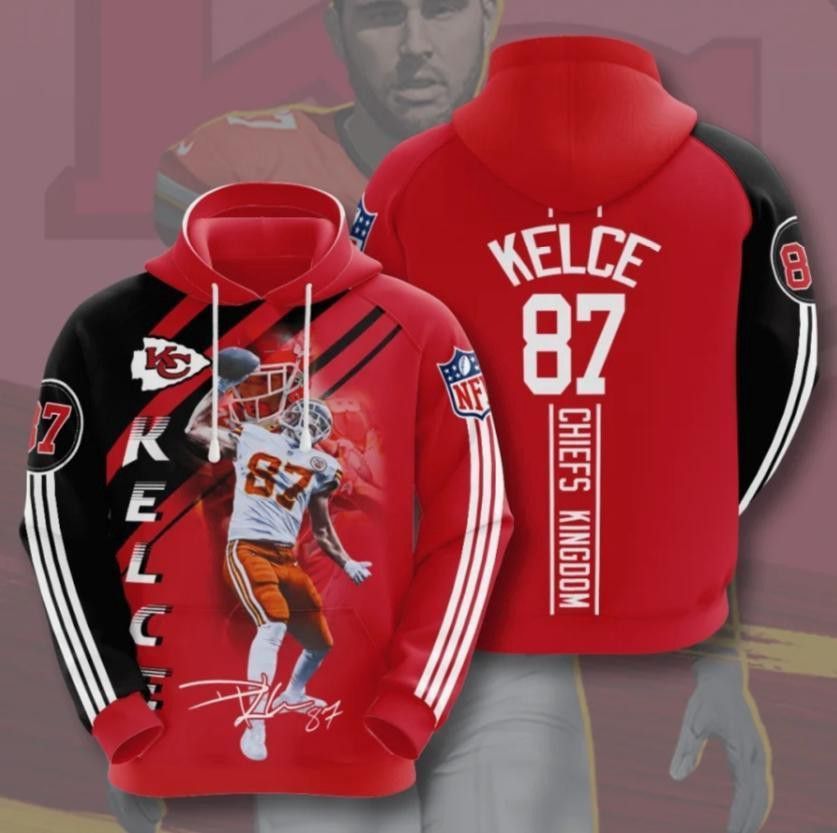 Kelce 87 Kansas City Chiefs 3D All Over Print Hoodie & Zip Hoodie