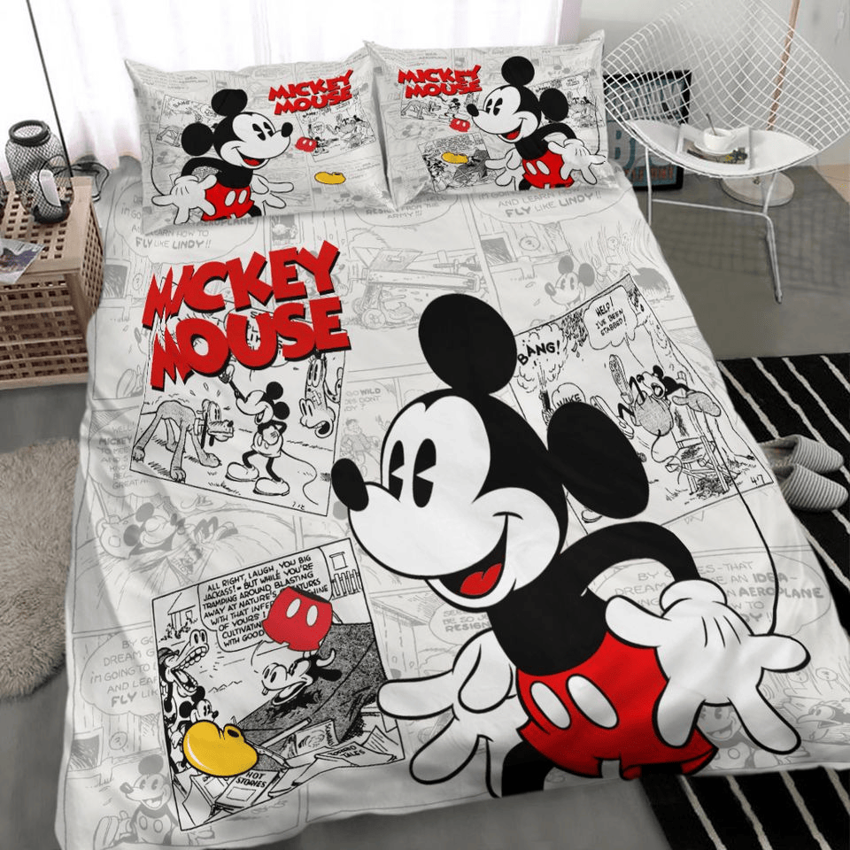 MM Bedding Set DN Vintage MM Graphic Comic Pattern Duvet Covers
