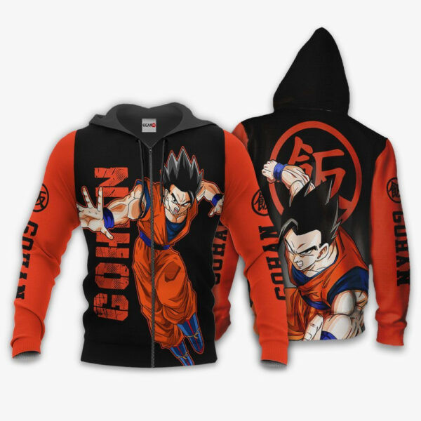 Gohan Costume Dragon Ball Anime 3k178 Cartoon 3d Hoodie Zip Hoodie 1608