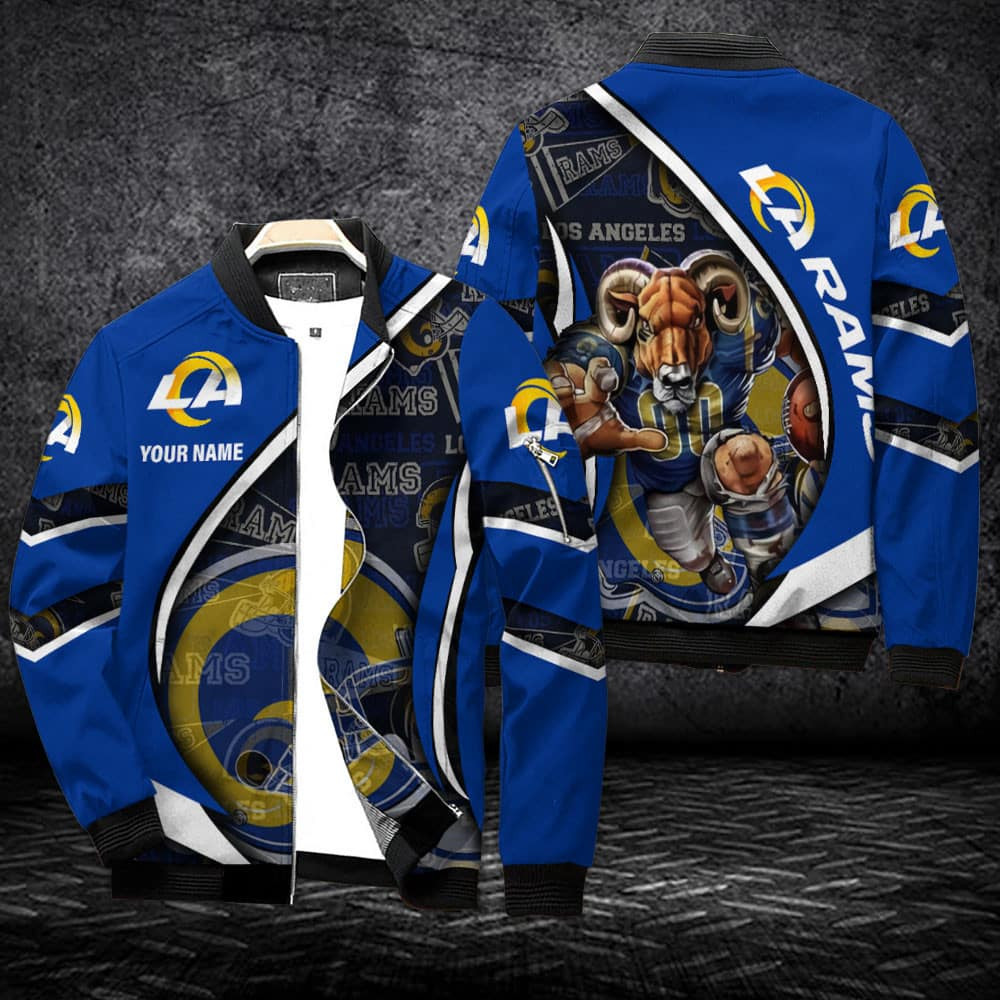 Los Angeles Rams Personalized Bomber Jacket BG189