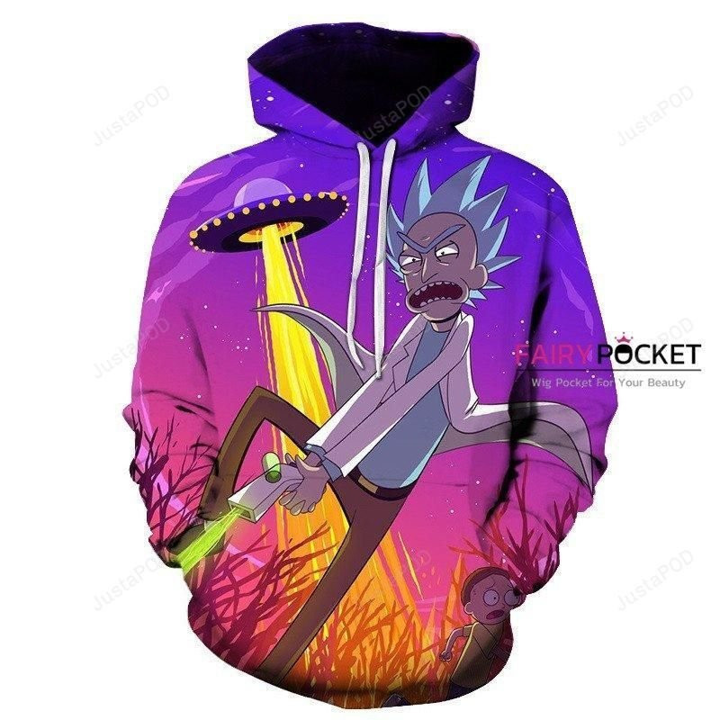 Rick and Morty Rick 3D All Over Print Hoodie & Zip Hoodie