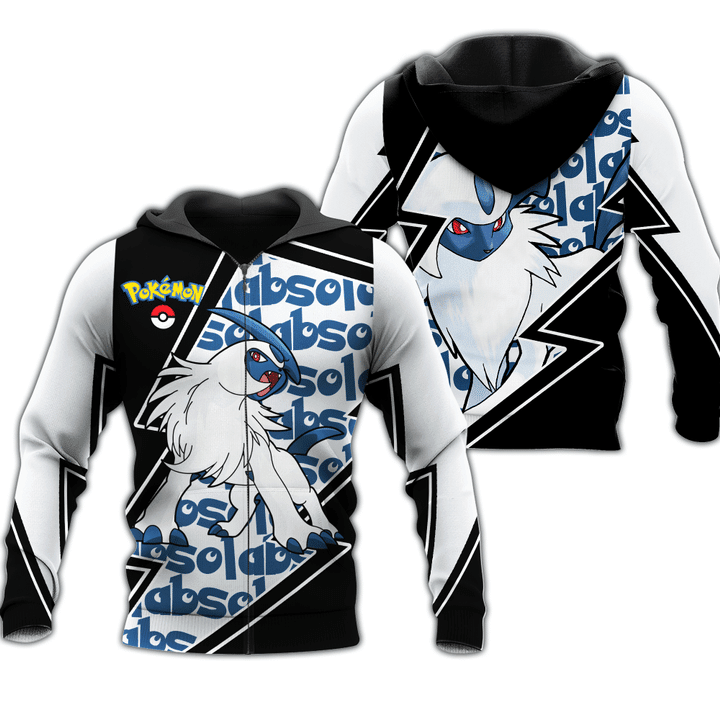 Absol Pokemon 3d Hoodie Zip Hoodie