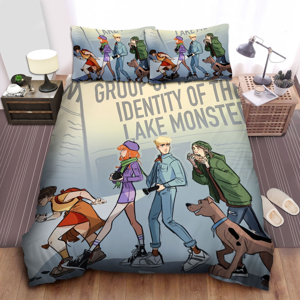 Scooby Doo Bedding Set Identity Of The Lake Monster Duvet Covers