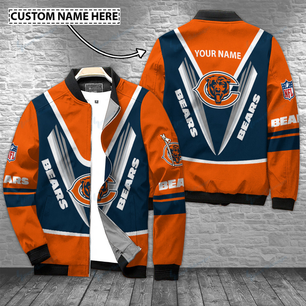 Chicago Bears Personalized Bomber Jacket BG478