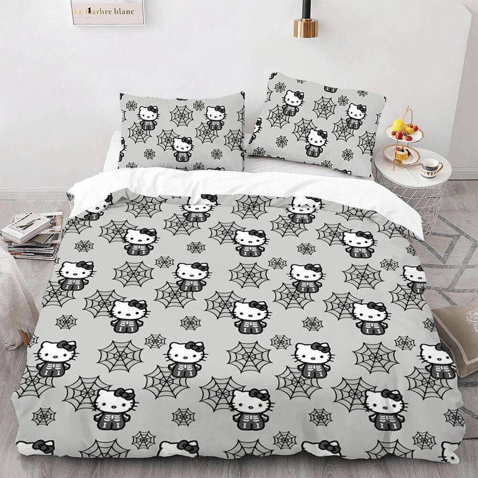 Hello Kitty Bedding Set Hello Kitty Spider Web Pattern Duvet Covers