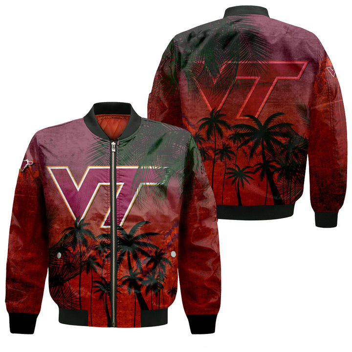 Virginia Tech Hokies Coconut Tree Bomber Jacket