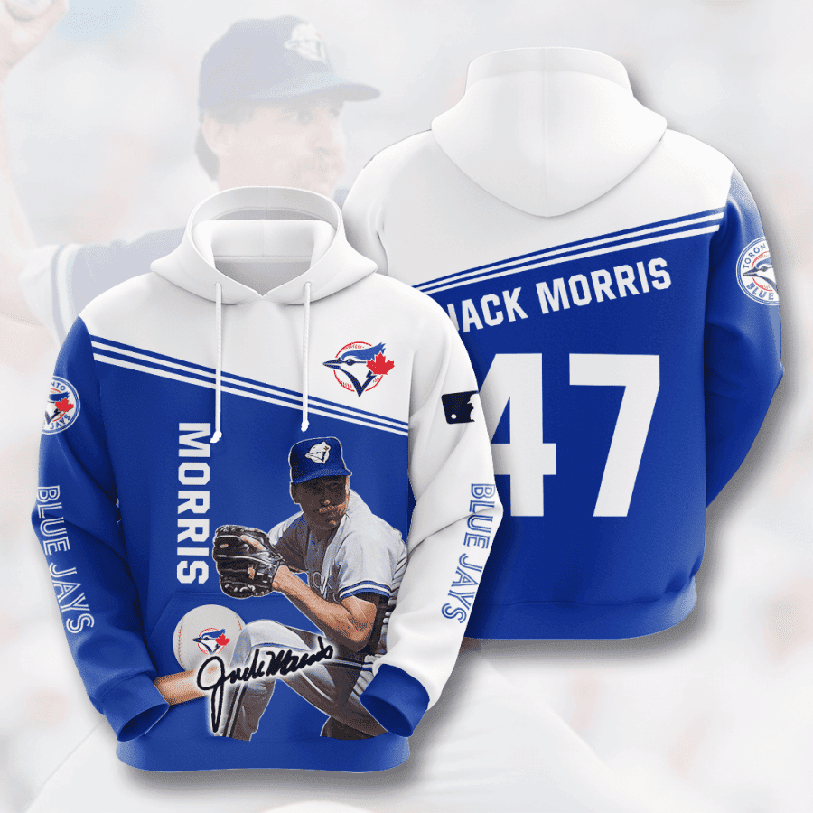 TORONTO BLUE JAYS Jack Morris 3D All Over Print Hoodie & Zip Hoodie