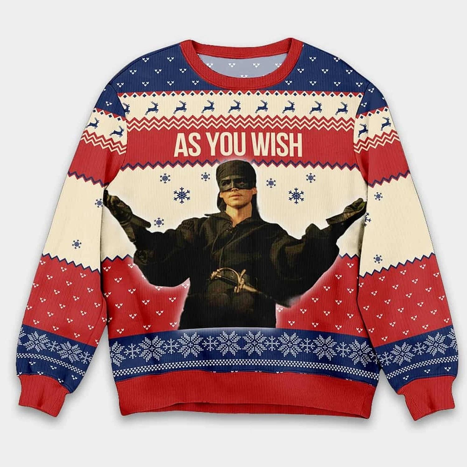 Westley Princess Bride Ugly Christmas Sweater