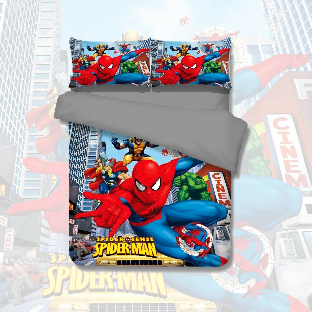 Spiderman Bedding Set MV Spiderman And Hulk Thor Duvet Covers
