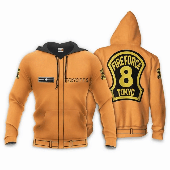 Company 8 Fire Force Tokyo Ffs 3d Hoodie Zip Hoodie