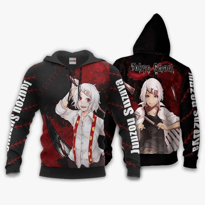 Tokyo Ghoul Juuzou Suzuya 3d Hoodie Zip Hoodie