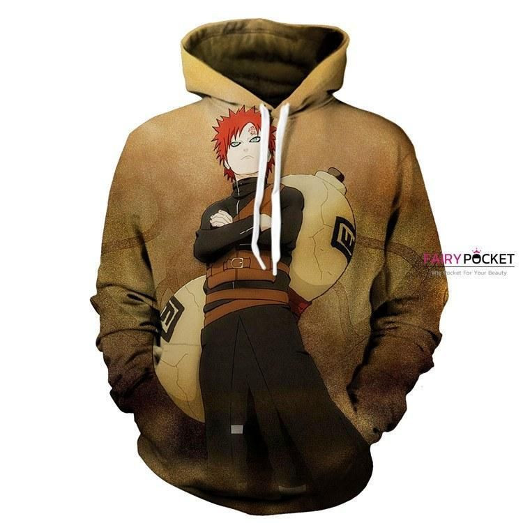 Naruto Sabaku no Gaara 3D All Over Print Hoodie & Zip Hoodie