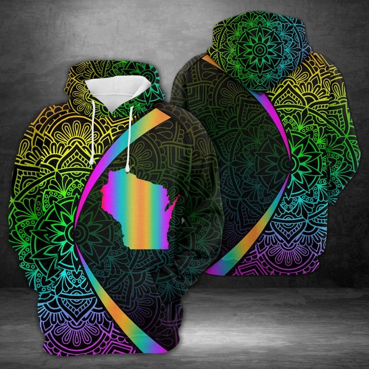 Wisconsin Light 3D All Over Print Hoodie & Zip Hoodie