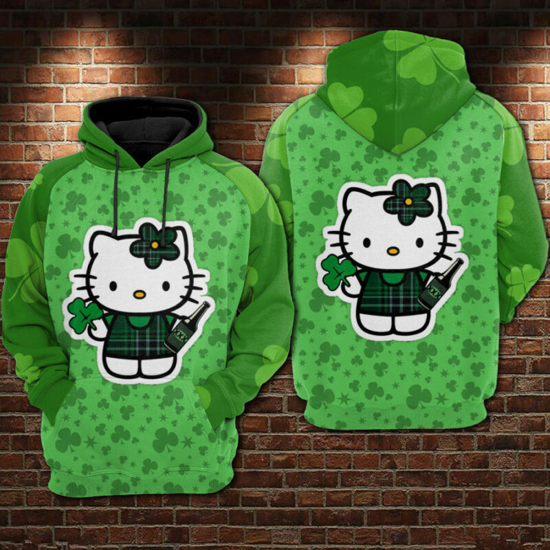 Hello Kitty Patrick’s Day 2022 Hoodie Zip Hoodie