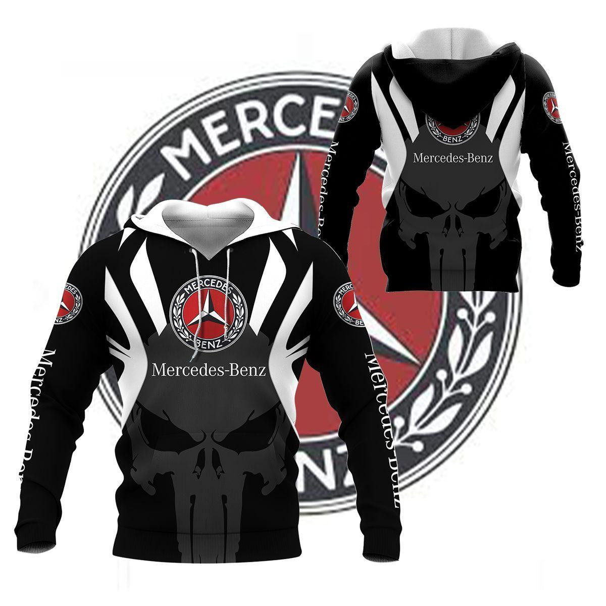 Mercedes Benz Shirt 473, 3d Hoodie Zip Hoodie