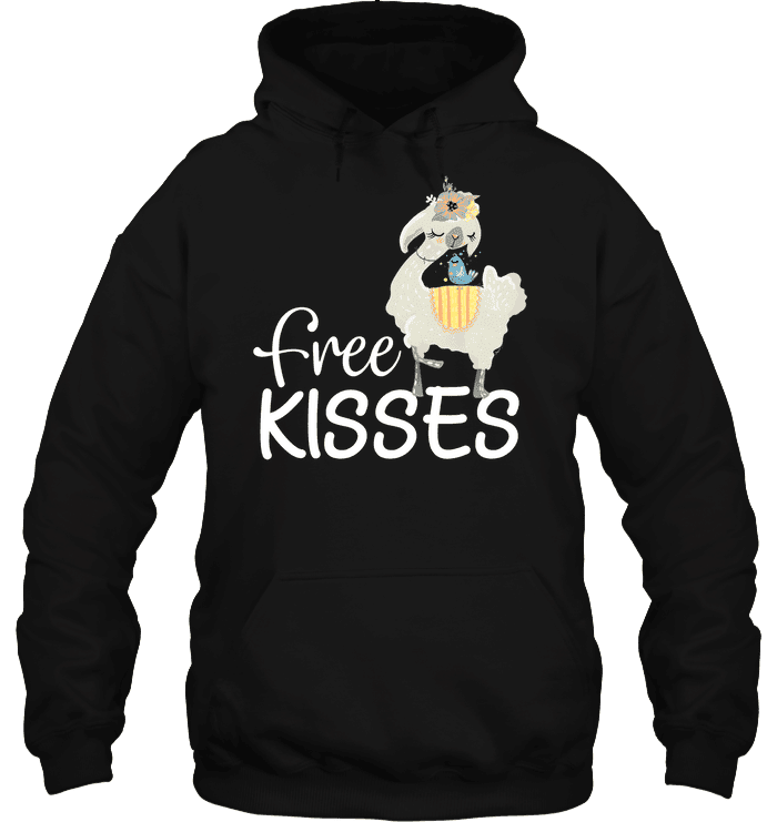 Llama Free Kisses 3D All Over Print Hoodie & Zip Hoodie