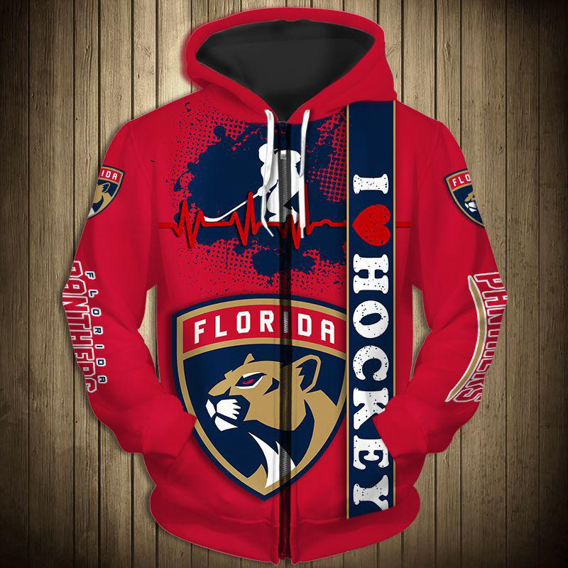 Florida Panthers Heart Beats Bomber Jacket
