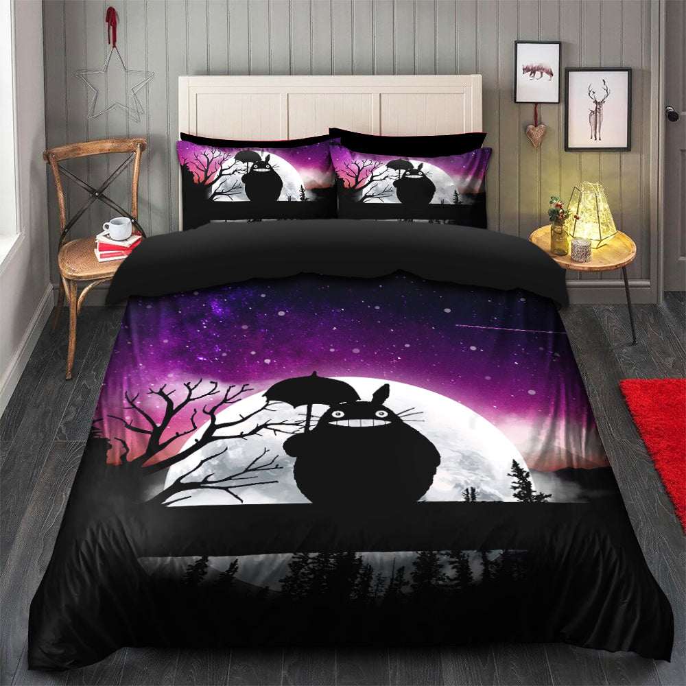 SGhibli Bedding Set Totoro Ghibli In Moon Night Duvet Covers