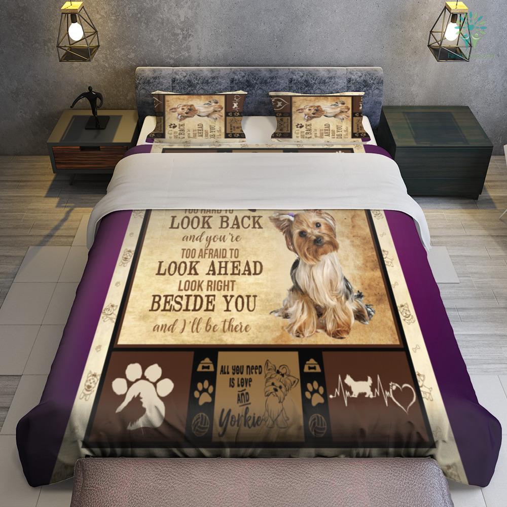 Dog Bedding Set I'll Be There Right Beside You Duvet Covers