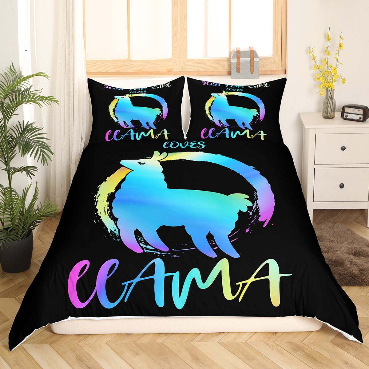 Llama Bedding Set Just For Girl Love Llama Duvet Covers