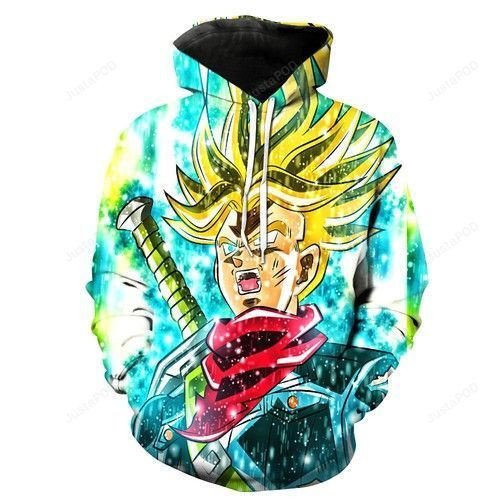 Super Saiyan Trunks V2 Dragon Ball Z 3D All Over Print Hoodie & Zip Hoodie