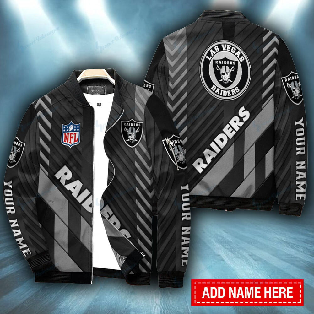 Las Vegas Raiders Personalized Bomber Jacket BG331