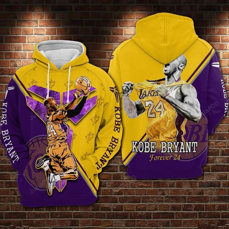Kobe Bryant Football Laker 3D All Over Print Hoodie & Zip Hoodie