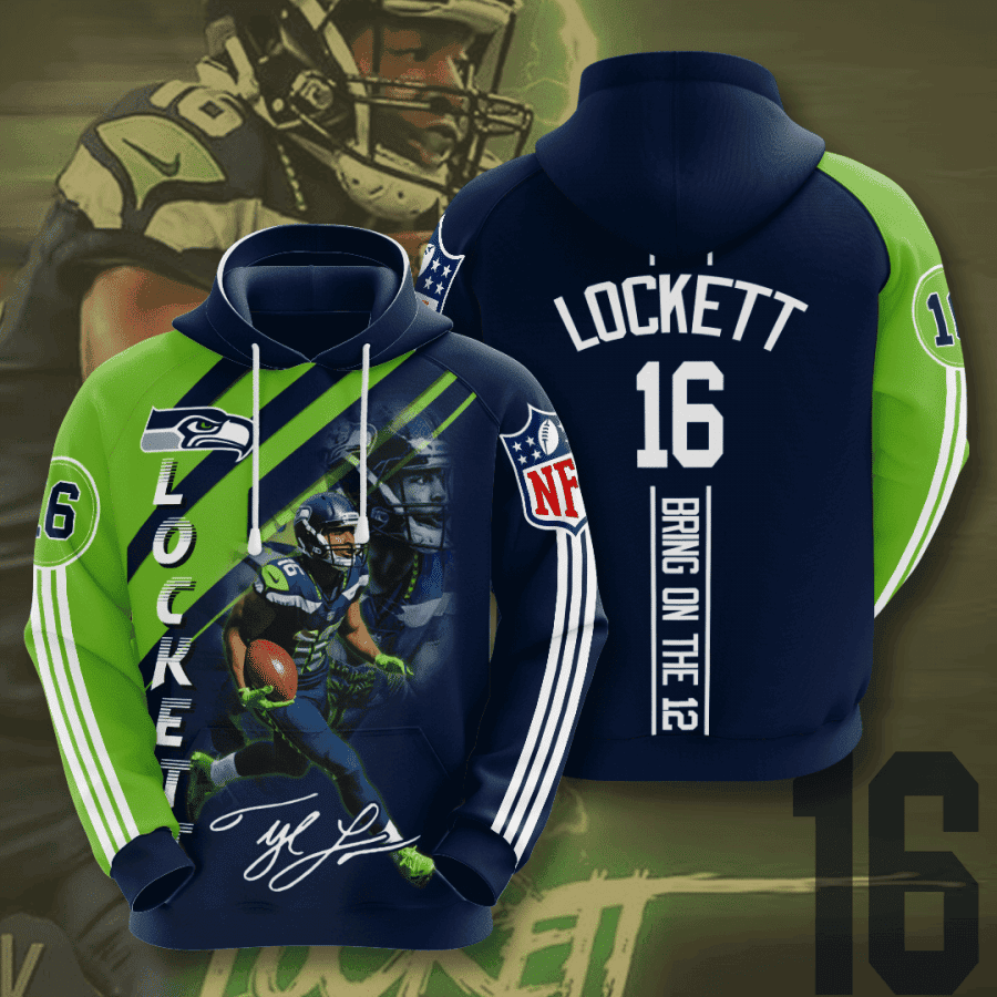Seattle Seahawks Tyler Lockett 3D All Over Print Hoodie & Zip Hoodie