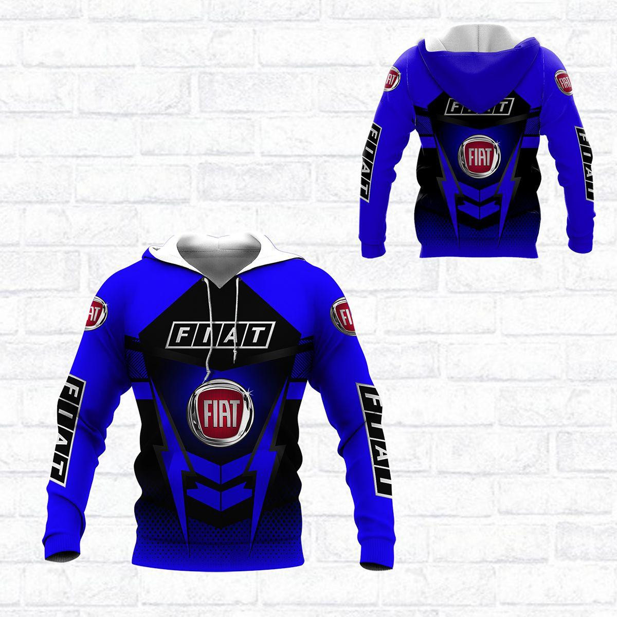 Fiat Shirt 1029, 3d Hoodie Zip Hoodie