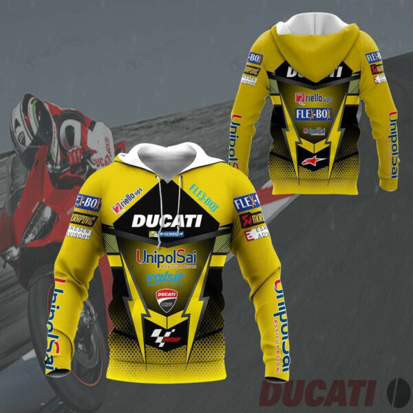 Ducati Racing Shirt 519, 3d Hoodie Zip Hoodie 1052