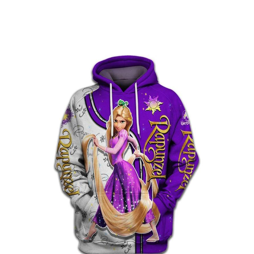 Princess Fan Gift, Rapunzel Princess All Over Print Hoodie