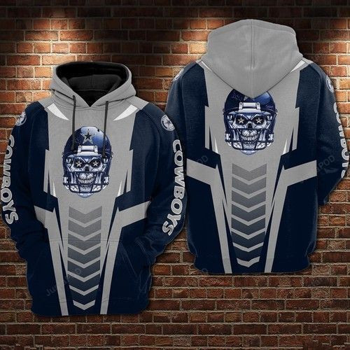 Cowboys Ncaa Football Skull 3D All Over Print Hoodie & Zip Hoodie