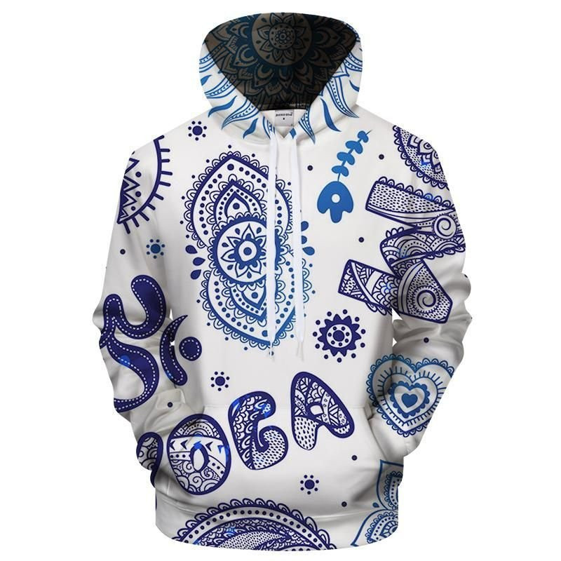 Vintage Yoga 3D All Over Print Hoodie & Zip Hoodie