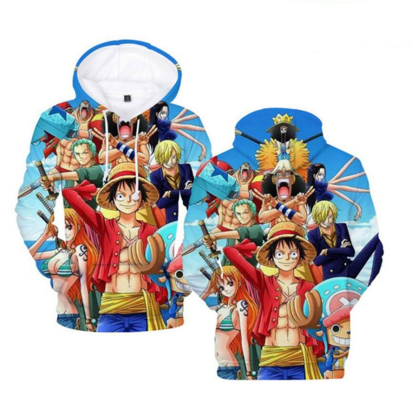 3d One Piece Themed Hoodie
